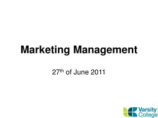 Marketing Management