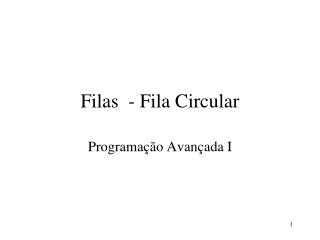 Filas - Fila Circular