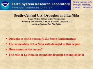 South-Central U.S. Droughts and La Niña
