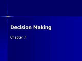 Decision Making