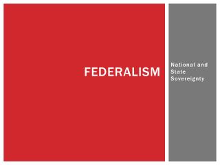 FEDERALISM