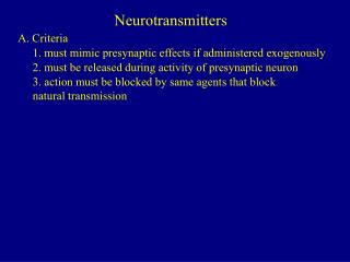 Neurotransmitters