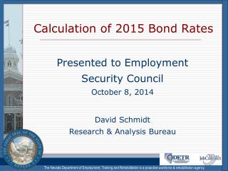 Calculation of 2015 Bond Rates