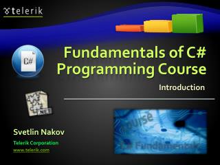 Fundamentals of C# Programming Course