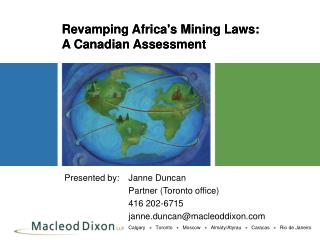Revamping Africa's Mining Laws: A Canadian Assessment