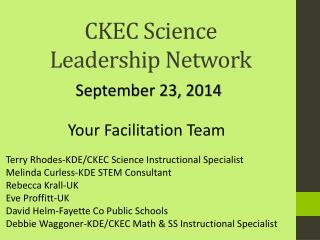 CKEC Science Leadership Network