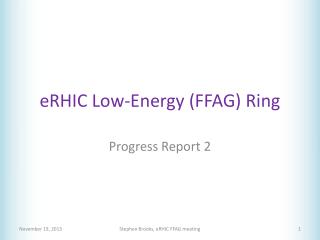 eRHIC Low-Energy (FFAG) Ring
