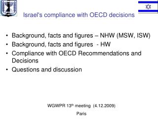 Israel's compliance with OECD decisions