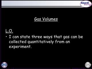 Gas Volumes L.O.