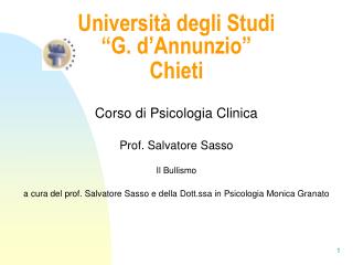 Università degli Studi “G. d’Annunzio” Chieti