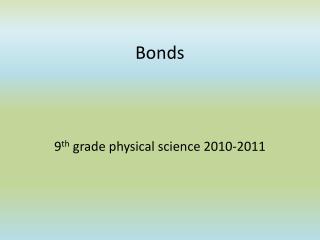 Bonds