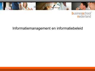 Informatiemanagement en informatiebeleid