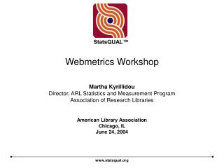 Webmetrics Workshop