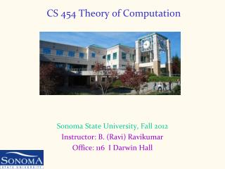 CS 454 Theory of Computation