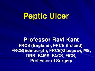 Peptic Ulcer