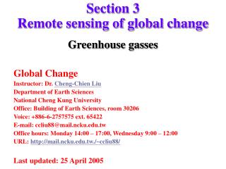 Section 3 Remote sensing of global change