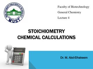 STOICHIOMETRY Chemical Calculations