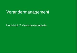 Verandermanagement