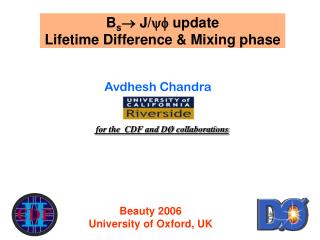 B s  J/ update Lifetime Difference &amp; Mixing phase