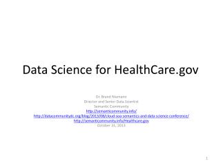 Data Science for HealthCare