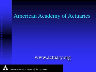 American Academy of Actuaries