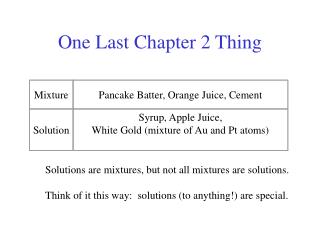 One Last Chapter 2 Thing