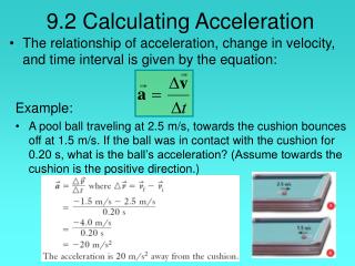 9.2 Calculating Acceleration