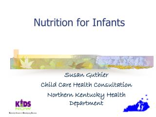 Nutrition for Infants