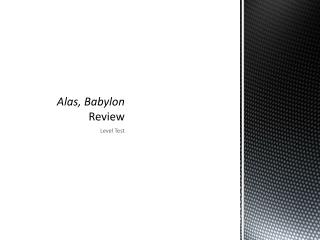 Alas, Babylon Review