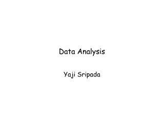 Data Analysis