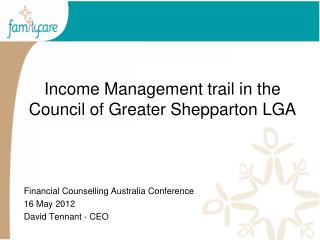 Income Management trail in the Council of Greater Shepparton LGA