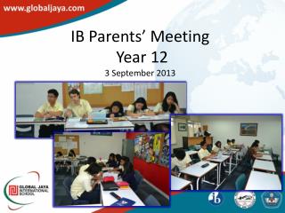 IB Parents’ Meeting Year 12 3 September 2013