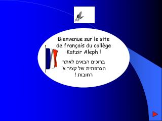 Bienvenue sur le site de fran çais du collège Katzir Aleph !