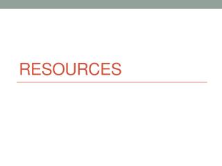 Resources