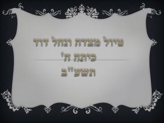 טיול מצדה ונחל דוד כיתה ה' תשע&quot;ב