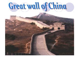 Great wall of China