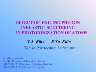 EFFECT OF EXITING PHOTON INELASTIC SCATTERING IN PHOTOIONIZATION OF ATOMS