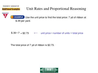 Unit Rates and Proportional Reasoning