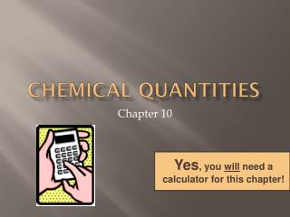 Chemical Quantities