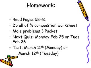 Homework:
