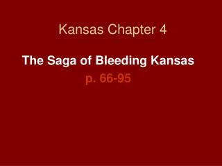 Kansas Chapter 4