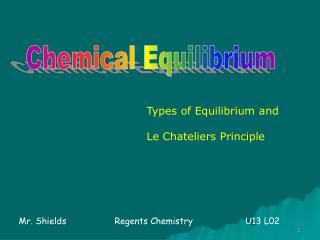 Chemical Equilibrium