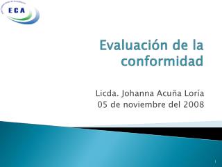 Evaluación de la conformidad