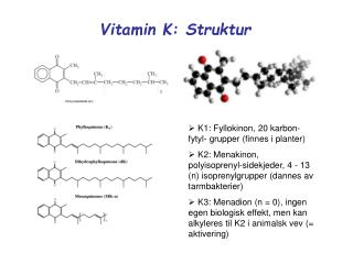 Vitamin K: Struktur