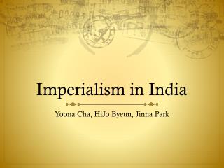 Imperialism in India