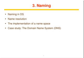 3. Naming