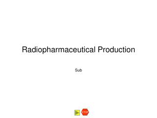 Radiopharmaceutical Production