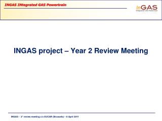 INGAS project – Year 2 Review Meeting