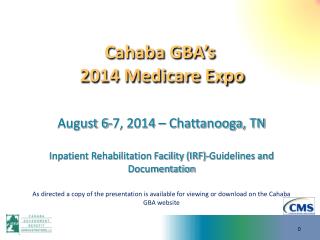 Cahaba GBA’s 2014 Medicare Expo