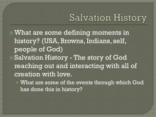 Salvation History